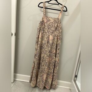 Knox Rose Beige and Brown Floral Dress